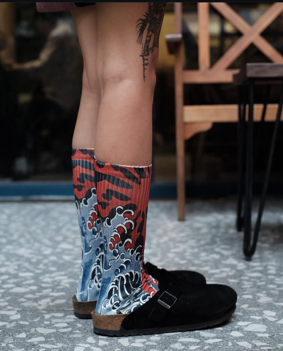 Artistic Wave designer socks